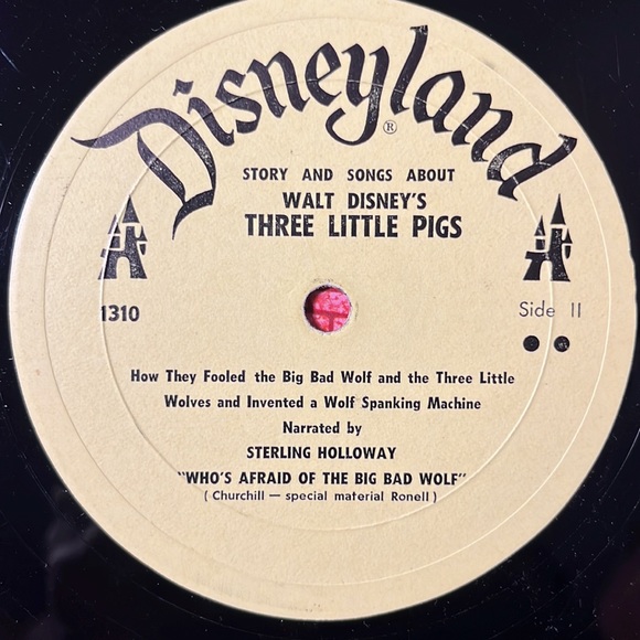Walt Disney’s “Three Little Pigs” Vinyl LP - Picture 5 of 5